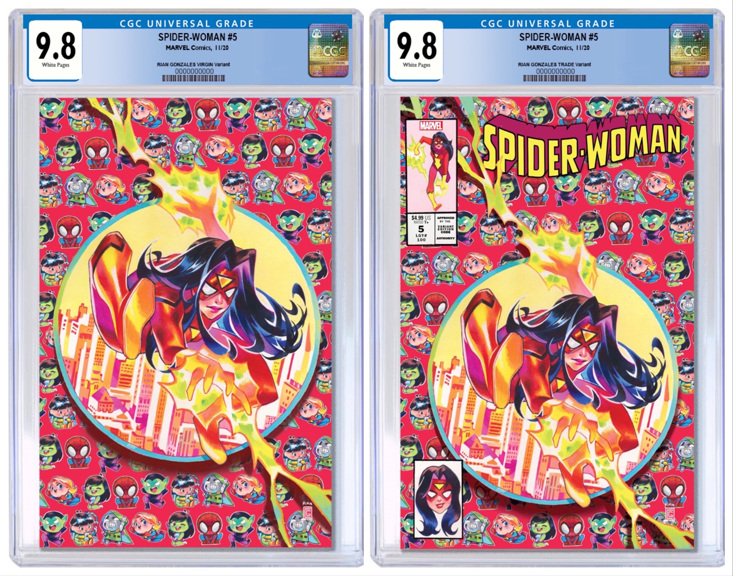 SPIDER-WOMAN #5 RIAN GONZALES EXCLUSIVE VARIANT CGC OPTIONS