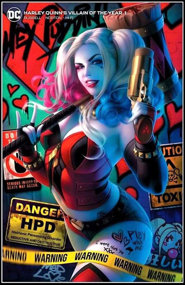 HARLEY QUINN VILLAIN OF THE YEAR #1 WARREN LOUW EXCLUSIVE VARIANT