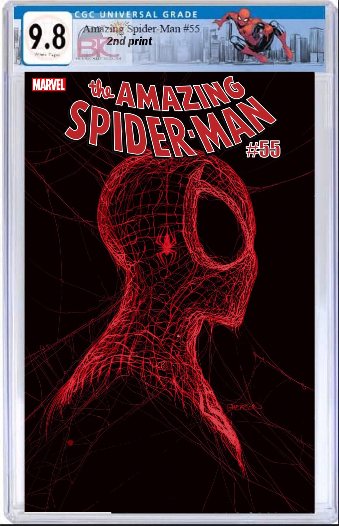 AMAZING SPIDER-MAN #55 SECOND PRINT CGC 9.8 W/SPIDER-MAN CUSTOM LABEL