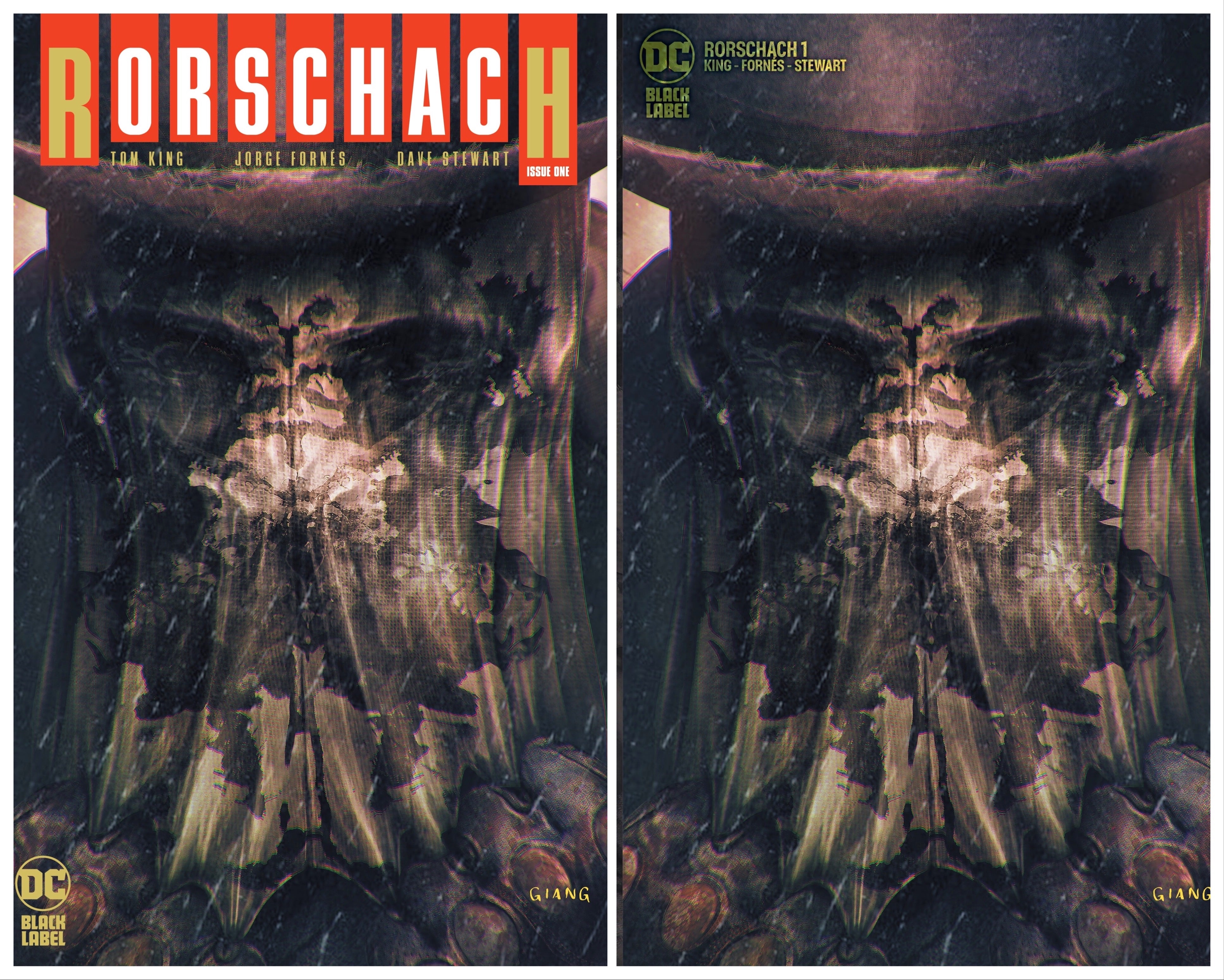 RORSCHACH #1 JOHN GIANG EXCLUSIVE VARIANT RAW OPTIONS