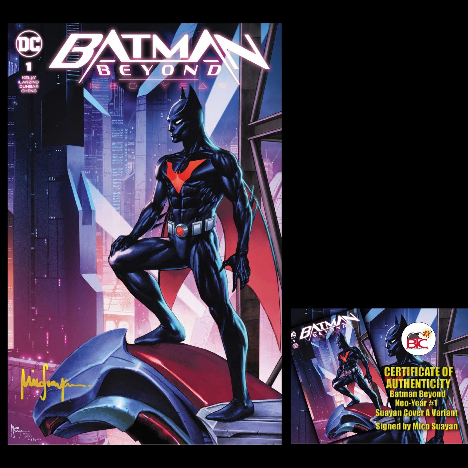 BATMAN BEYOND NEO-YEAR #1 MICO SUAYAN EXCLUSIVE HOMAGE VARIANT OPTIONS