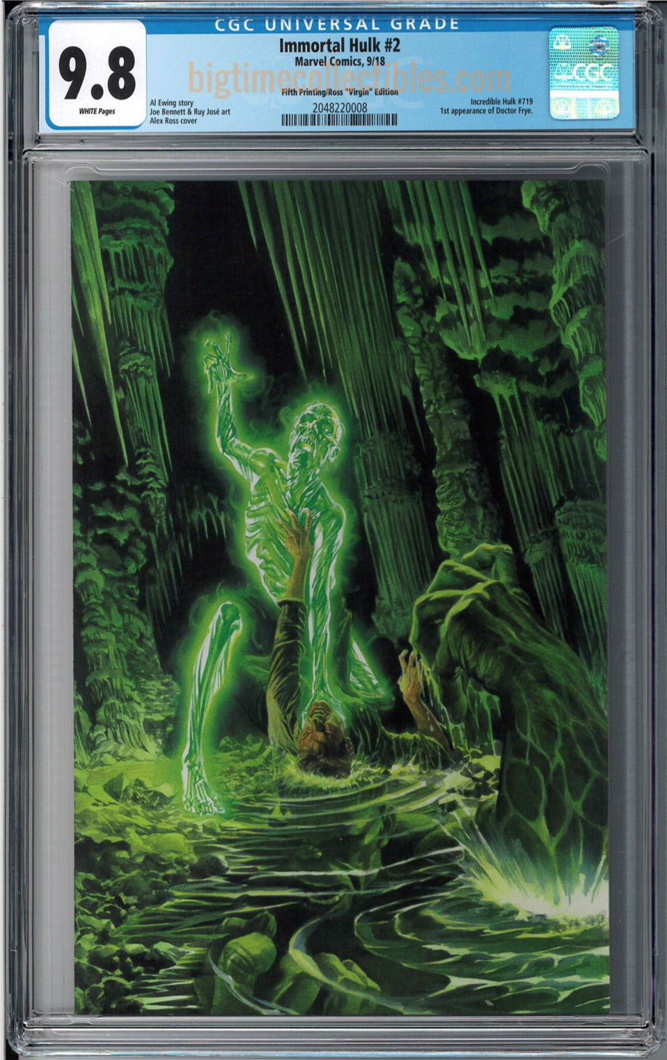 IMMORTAL HULK #2 5TH 1:25 VIRGIN VARIANT CGC 9.8 (INSTOCK) C65