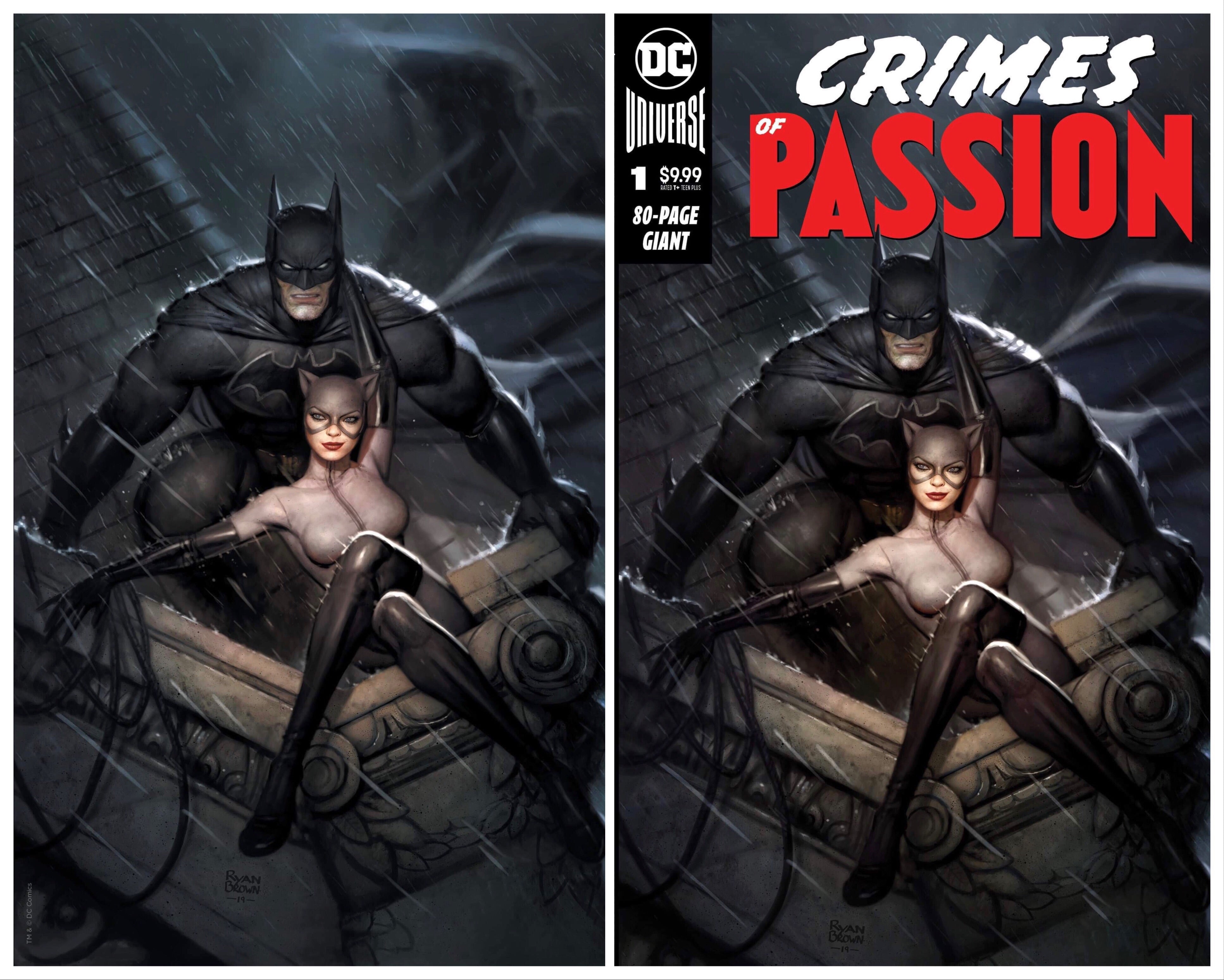 DC CRIMES OF PASSION #1 RYAN BROWN EXCLUSIVE VARIANT COVER OPTION