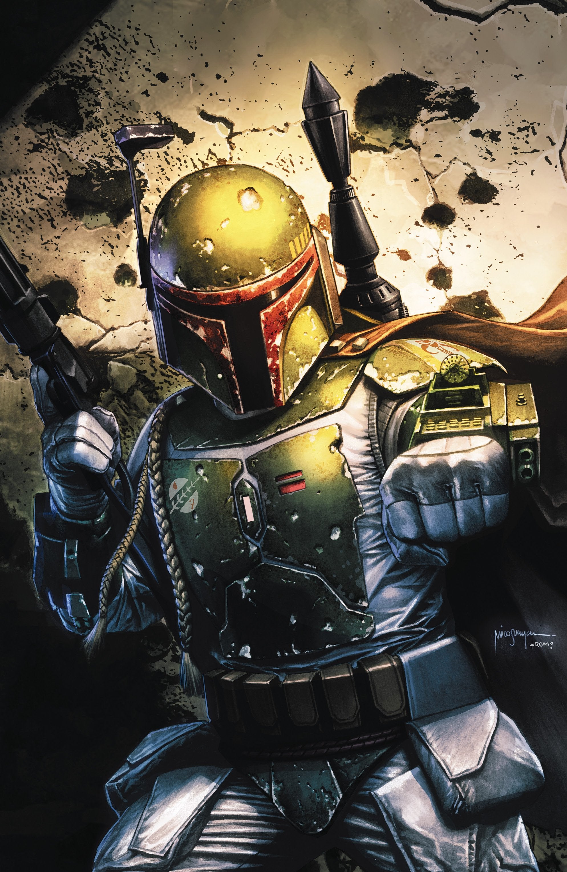 STAR WARS WAR BOUNTY HUNTERS #1 MICO SUAYAN EXCLUSIVE VIRGIN VARIANT (M90)