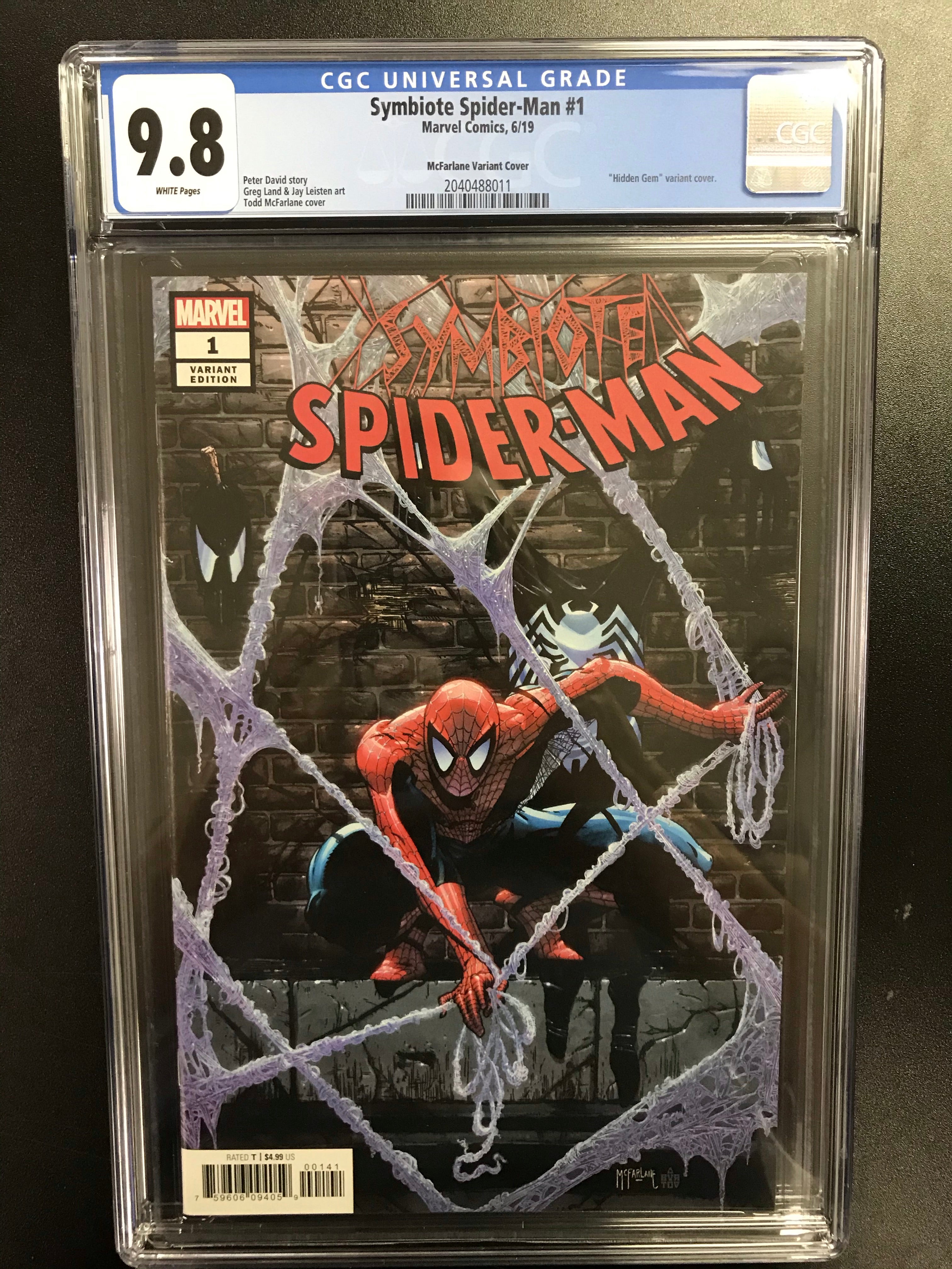 SYMBIOTE SPIDERMAN 1 MCFARLANE 1100 CGC 9.8