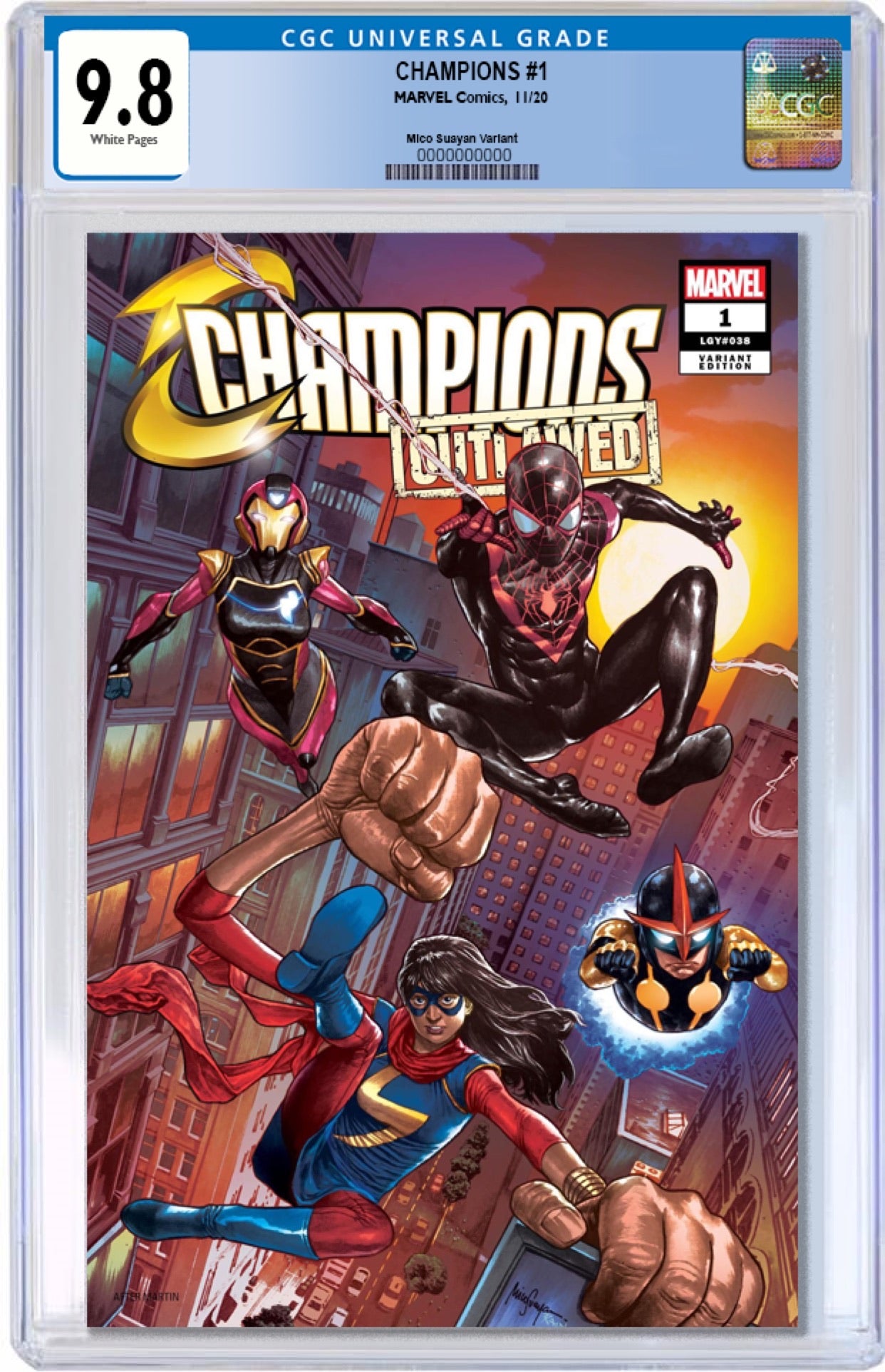 CHAMPIONS #1 MICO SUAYAN EXCLUSIVE VARIANT CGC 9.8 OPTIONS