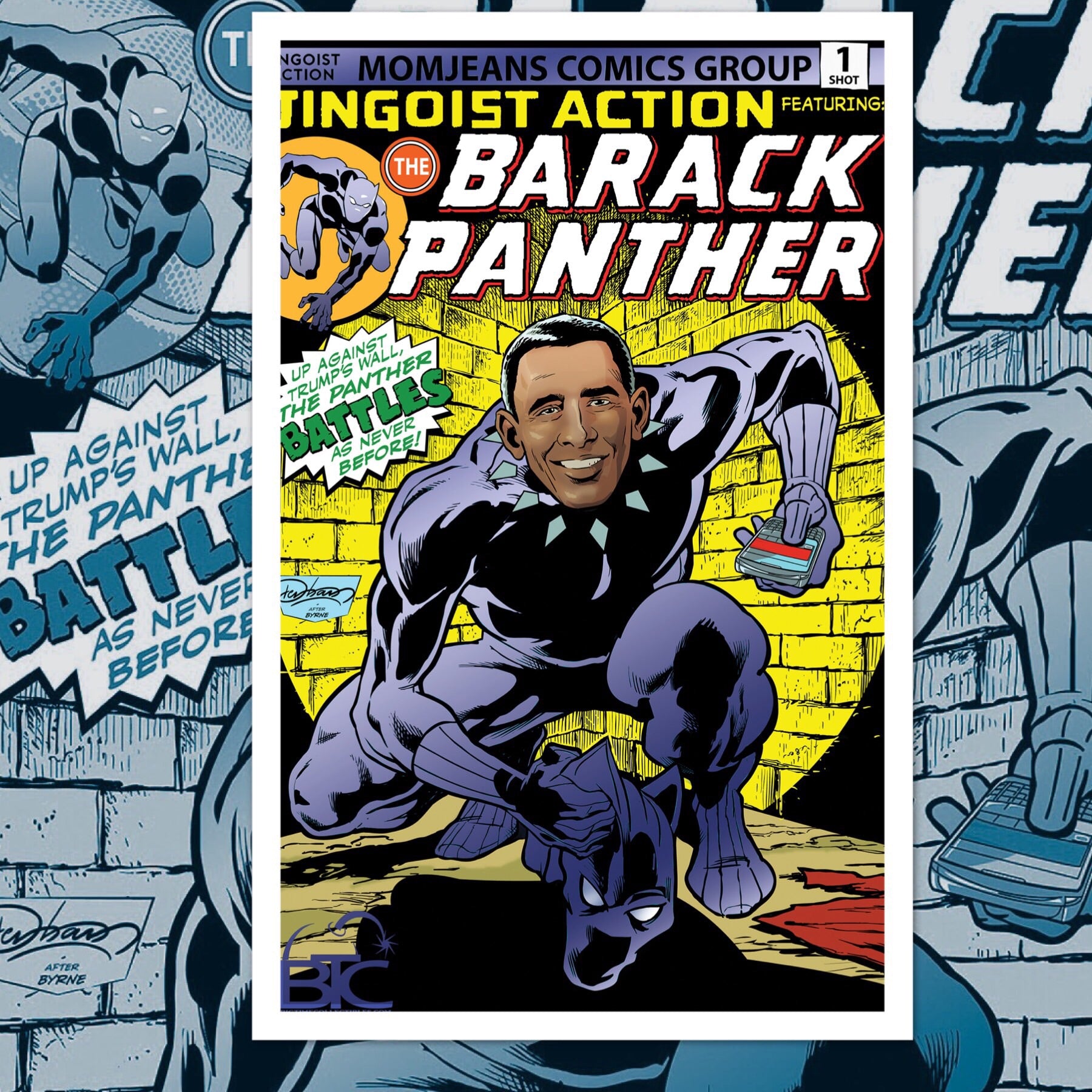 BARACK PANTHER #1 BTC FOIL EXCLUSIVE LIMITED TO ONLY 300 COPIES