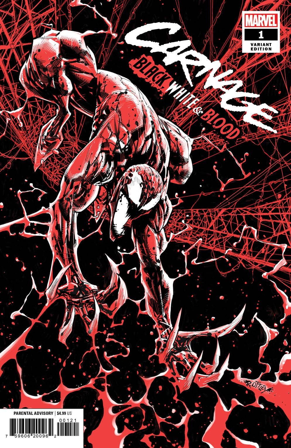 CARNAGE BLACK WHITE AND BLOOD #1 (OF 4) OTTLEY VARIANT 03/24/21