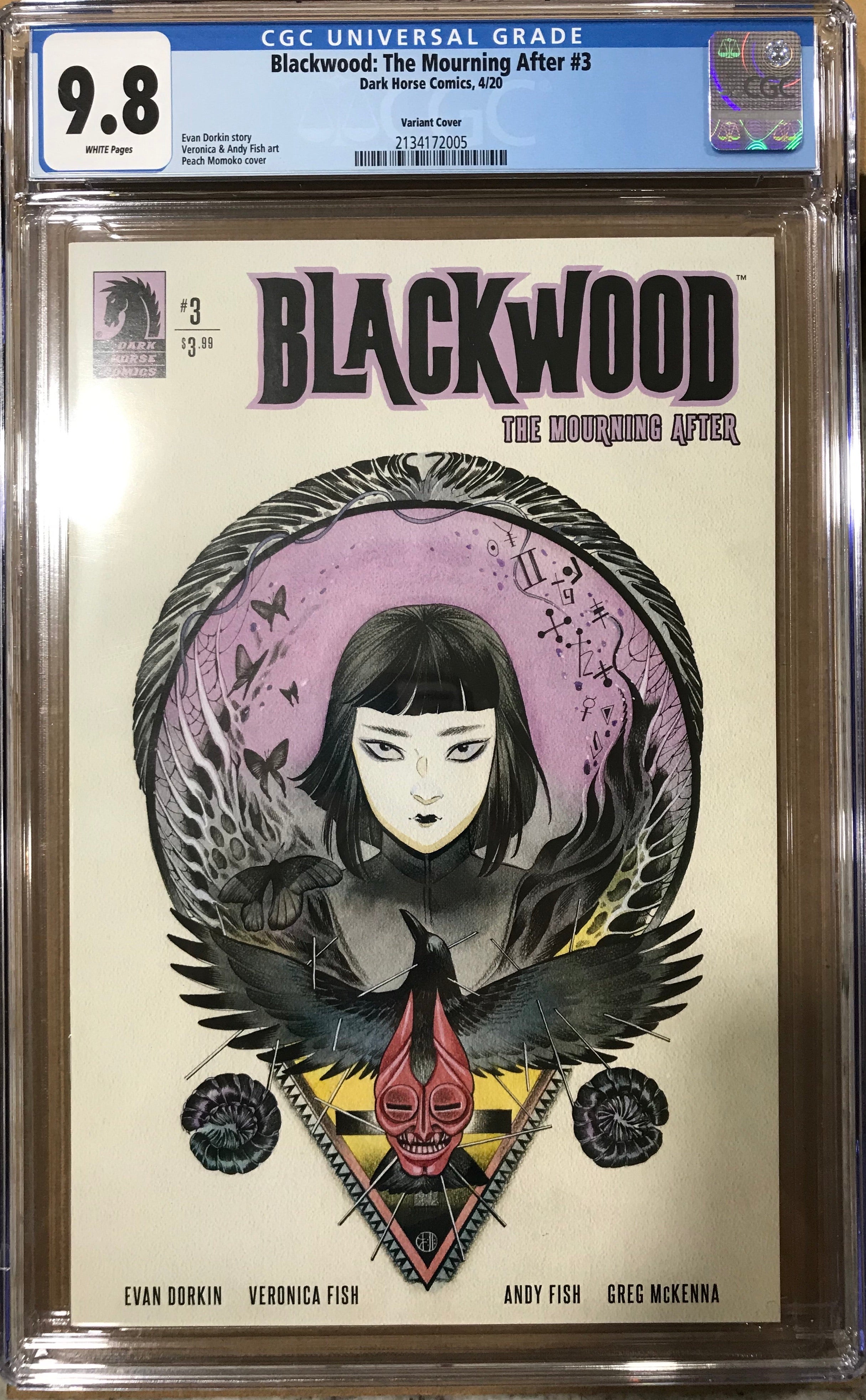 BLACKWOOD MOURNING AFTER #3 (OF 4) PEACH MOMOKO VARIANT CGC 9.8
