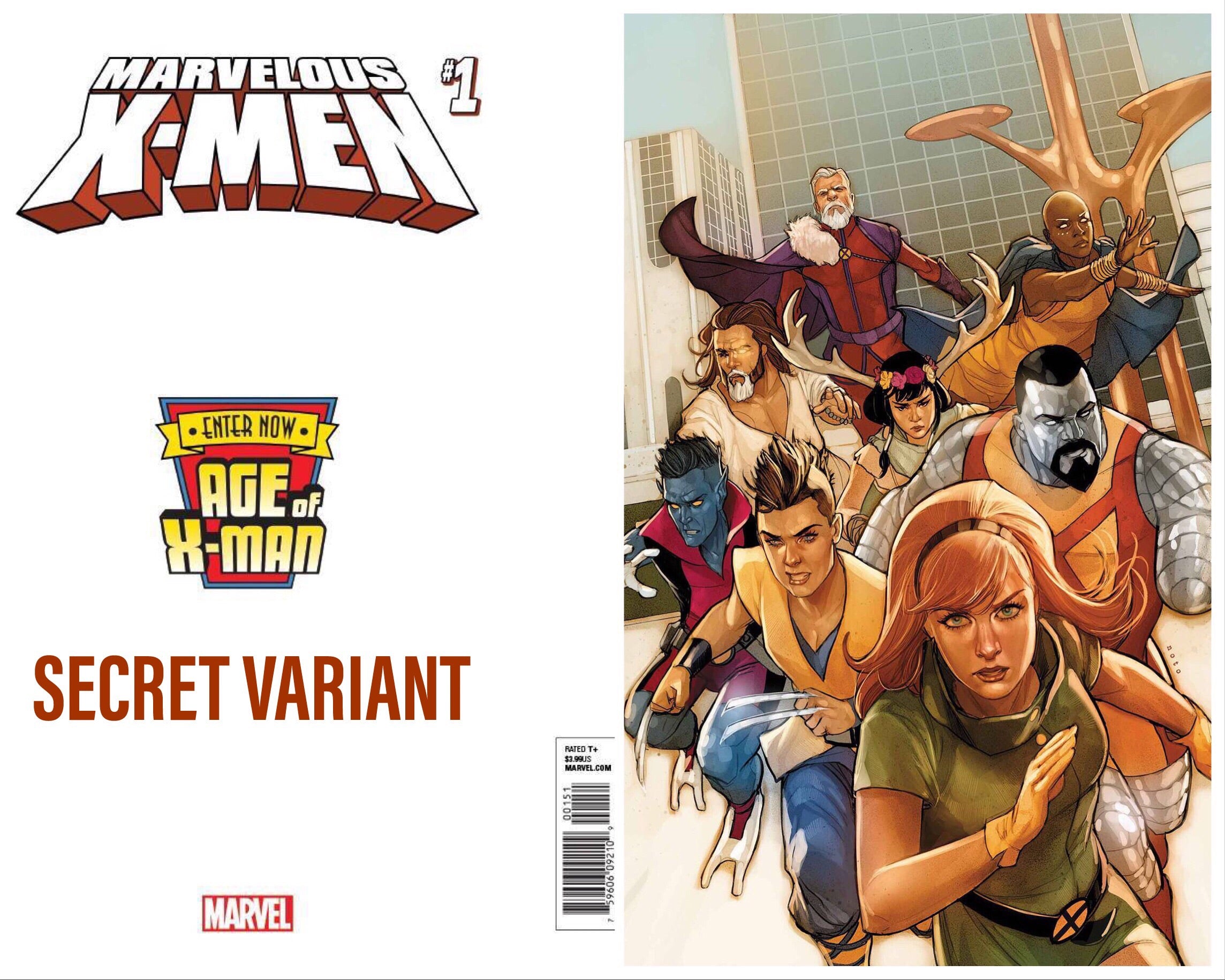 AGE OF X-MAN MARVELOUS X-MEN #1 COVER A & SECRET VARIANT 02/06/19 FOC 01/14/19