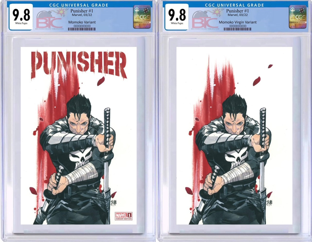 PUNISHER 1 PEACH MOMOKO EXCLUSIVE VARIANT CGC 9.8 OPTIONS