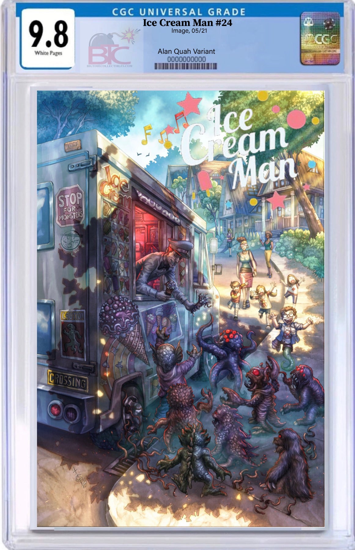 ICE CREAM MAN #24 ALAN QUAH "LITTLE MONSTERS" EXCLUSIVE VARIANT CGC 9.8