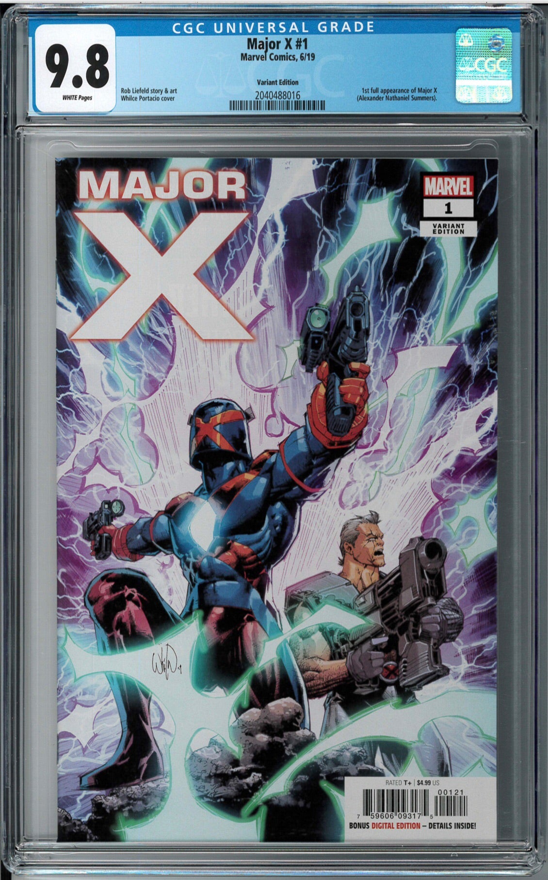 MAJOR X #1 1:25 PORTACIO VARIANT CGC 9.8 (INSTOCK) C74