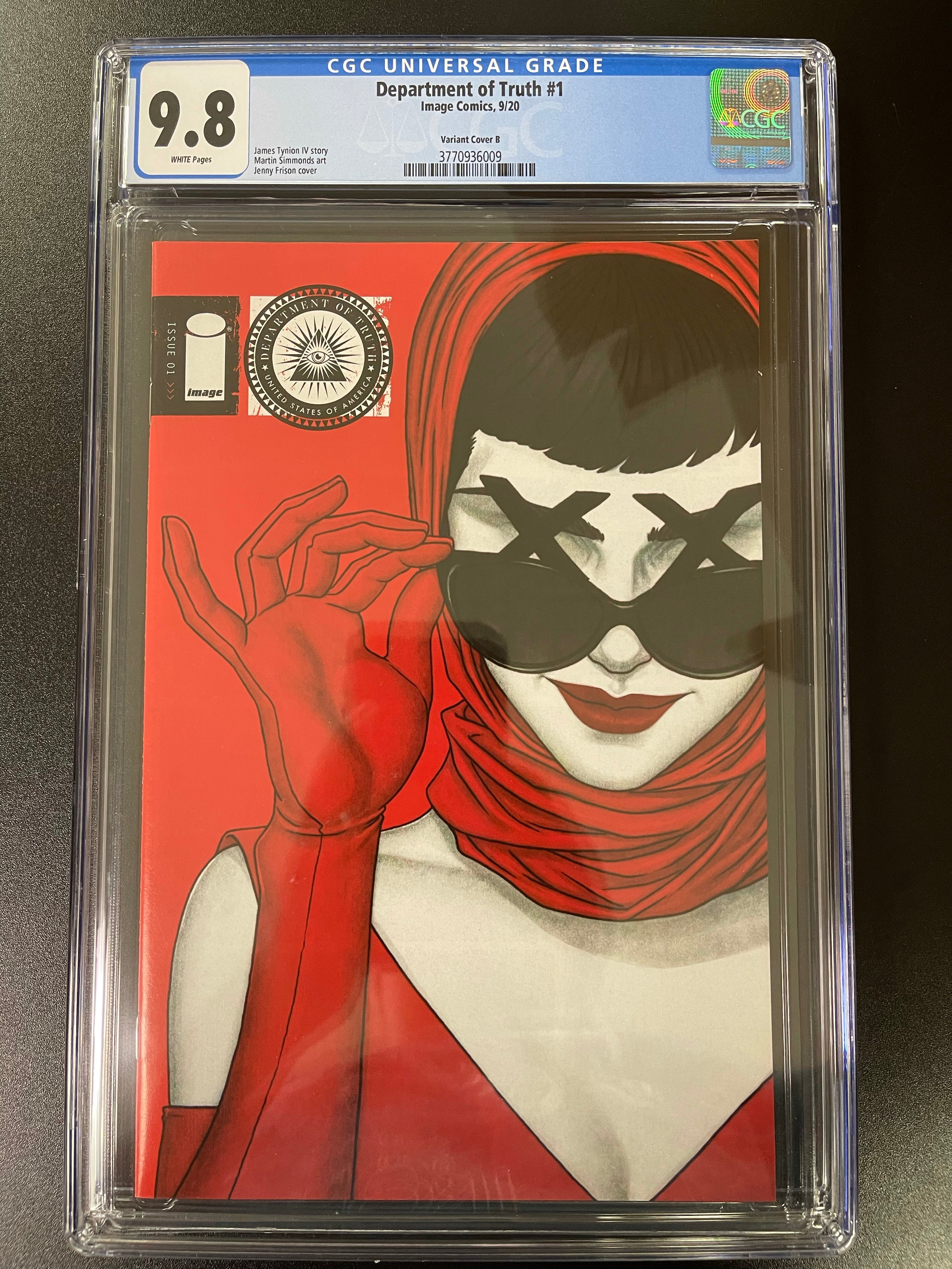 DEPARTMENT OF TRUTH #1 FRISON VARIANT CGC 9.8
