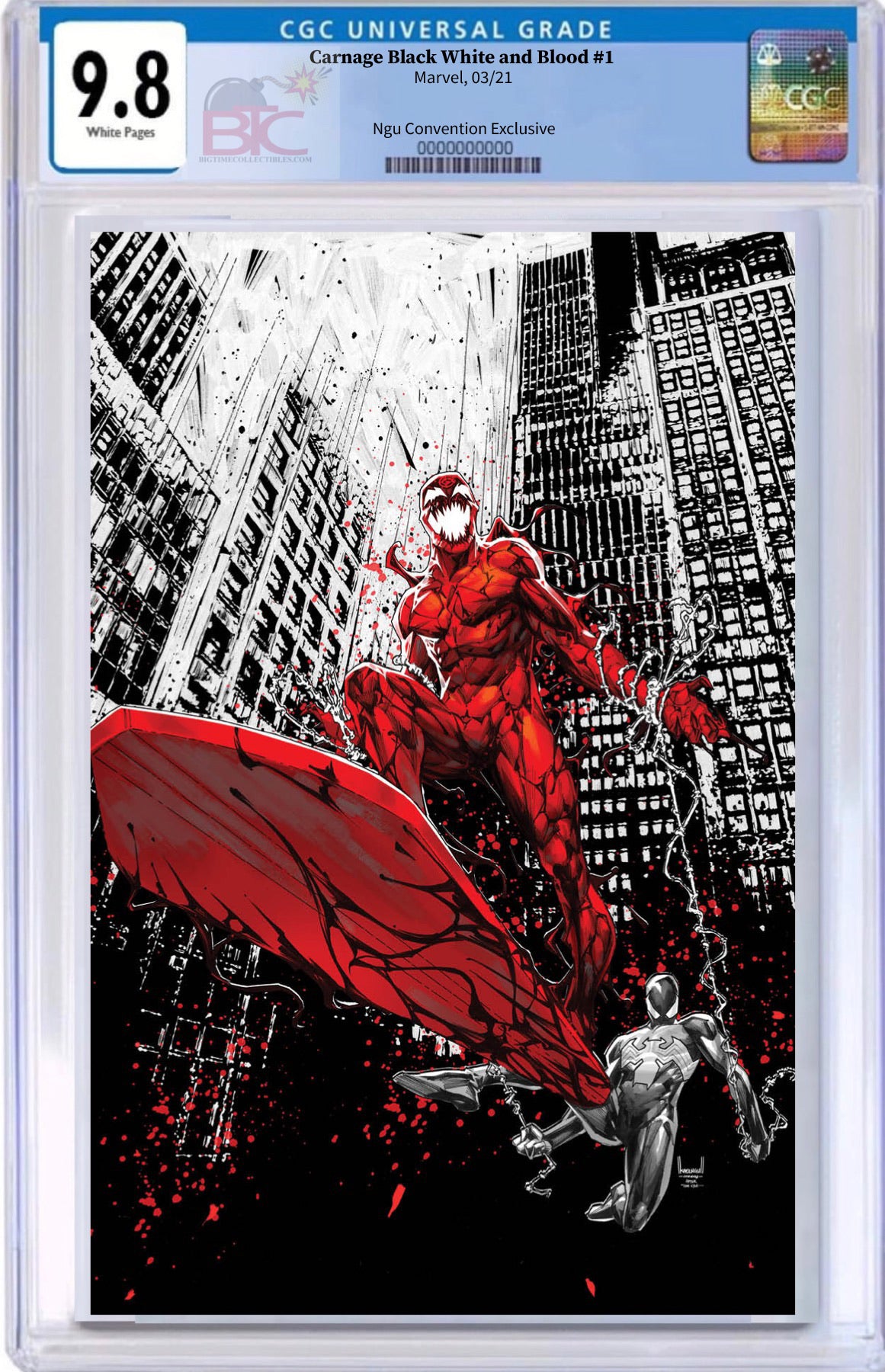 CARNAGE BLACK WHITE AND BLOOD #1 KAEL NGU ONLINE CONVENTION EXCLUSIVE LIMITED TO 500