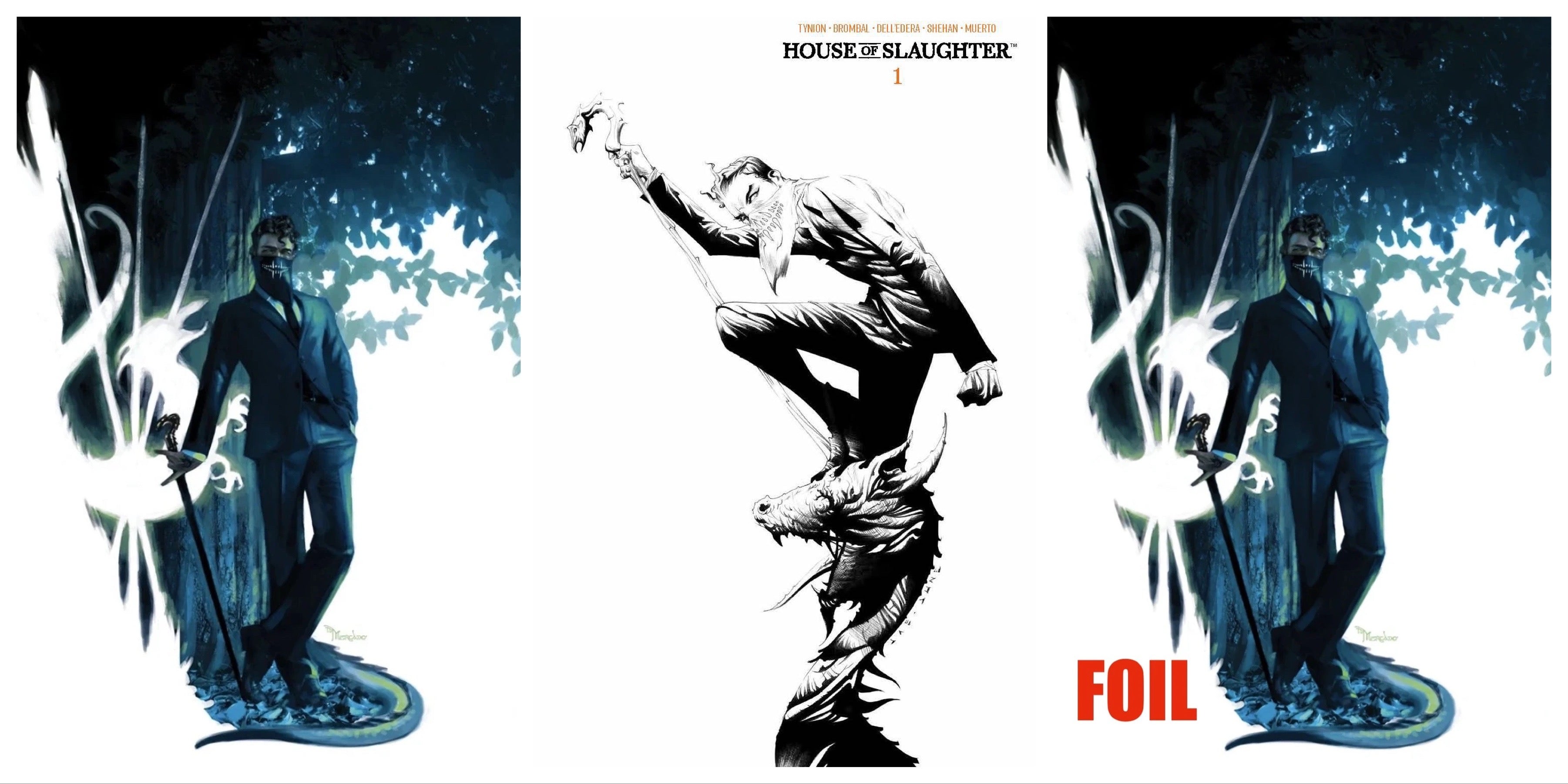 HOUSE OF SLAUGHTER #1 2ND PTG CVR A, CVR B FOIL, LCSD 2021 JAE LEE VAR