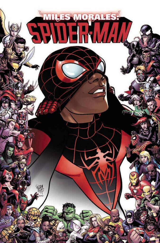 MILES MORALES SPIDER-MAN #9 FERRY MARVEL 80TH FRAME VARIANT 08/14/19 FOC 07/22/19