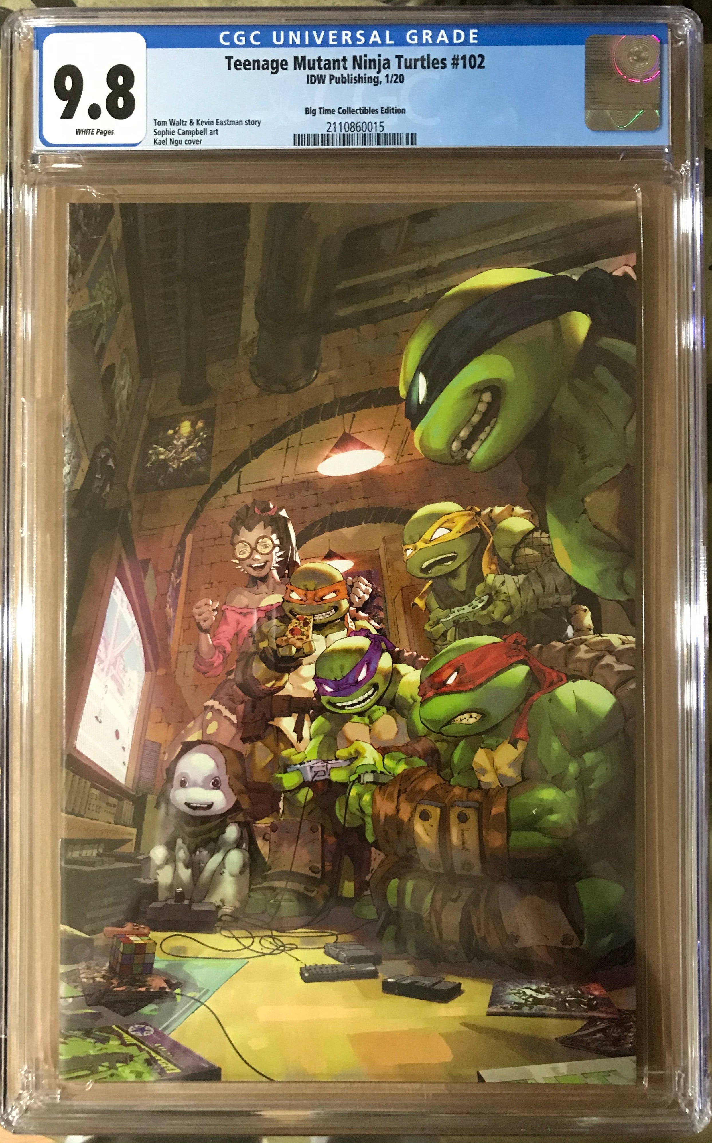 TMNT #102 KAEL NGU EXCLUSIVE VIRGIN VARIANT RAW, SIGNED AND GRADED OPTIONS