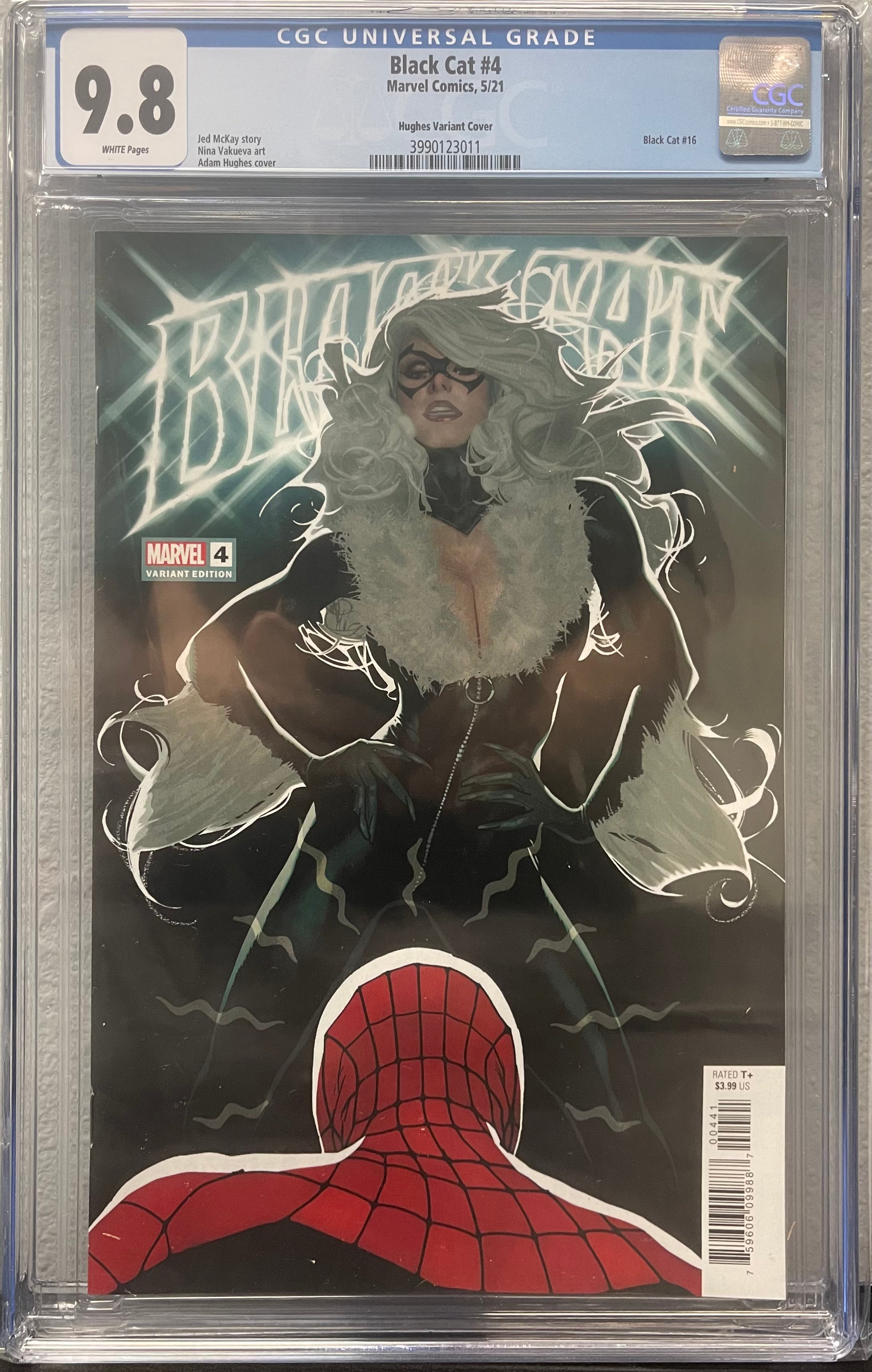 BLACK CAT #4 ADAM HUGHES 1:25 VARIANT CGC 9.8 (INSTOCK) C70